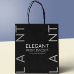 Custom Black Paper Bags